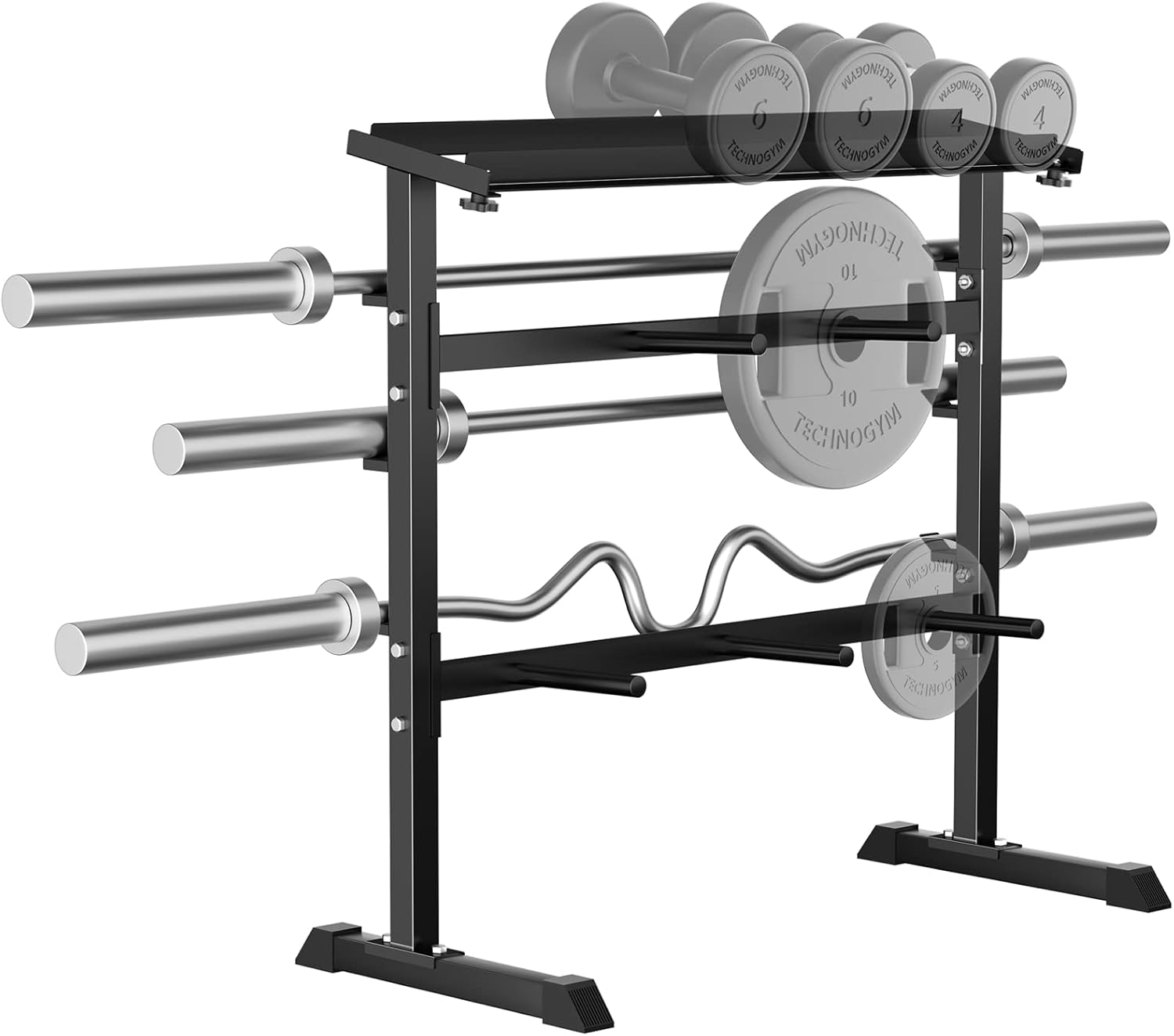 Home Gym Designs - Home Gym Strength Training Weight Storage