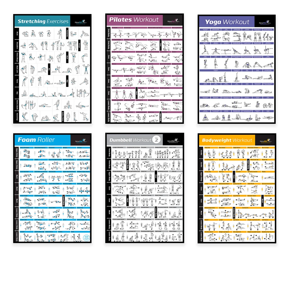 Home Gym Designs - Body Exercise Training Chart Workout Home