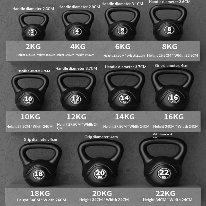 Home Gym Mini - 2026 Fitness Adjustable 8kg Kettlebell Ergonomic