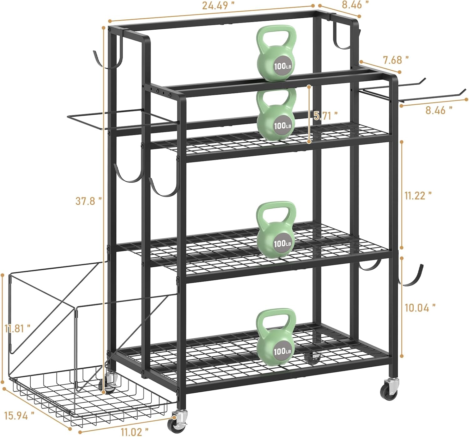 Home Gym Storage, No Material  - Home Gym Training recension och pris