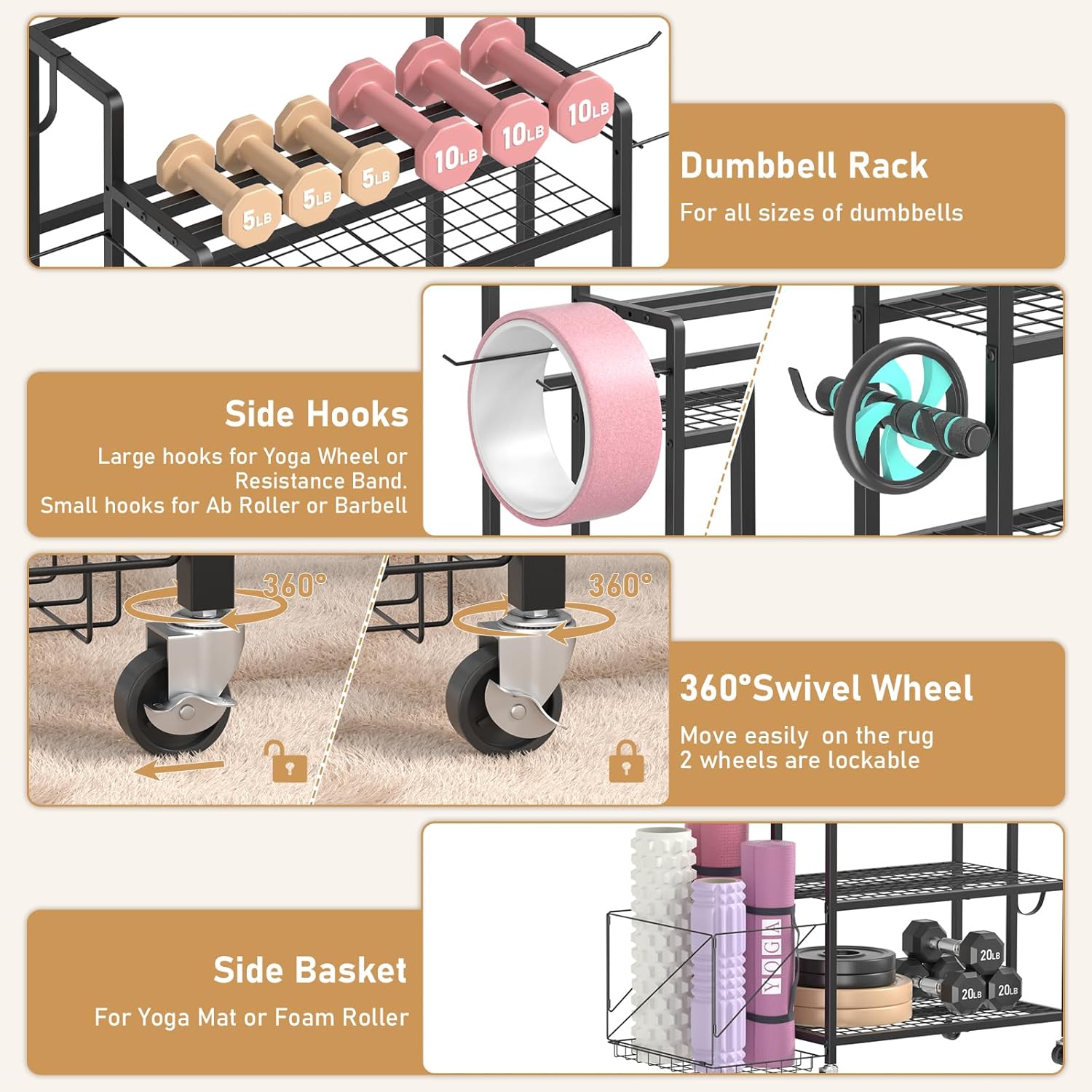 Home Gym Storage, No Material  - Home Gym Training recension och pris
