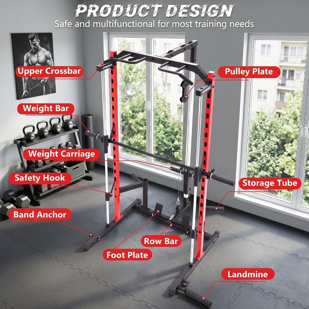 All-in-One Smith Machine Power - Home Gym One Machine recension och pris