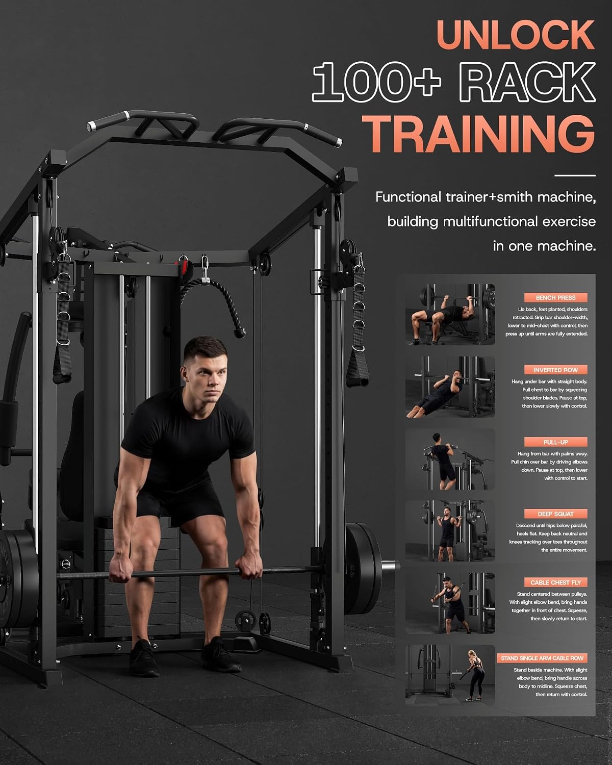 DM01 Dual-Station Smith Machin - Home Gym One Machine recension och pris
