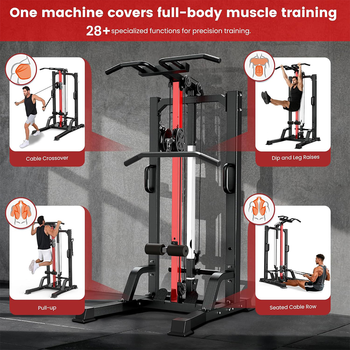 Pooboo Home Gym Machine - High - Home Gym Workout Equipment recension och pris