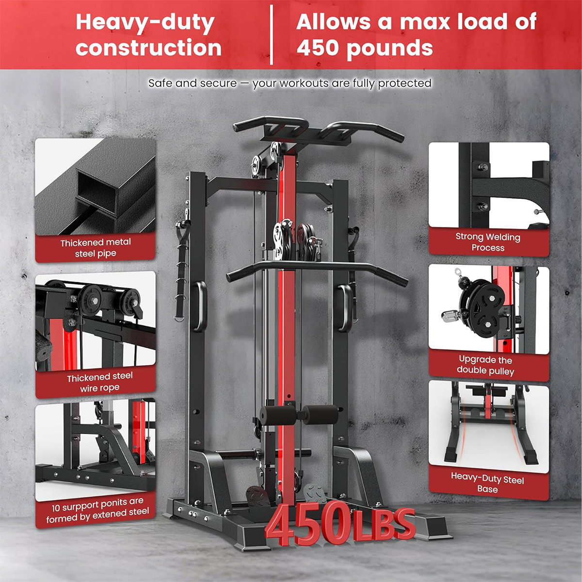 Pooboo Home Gym Machine - High - Home Gym Workout Equipment recension och pris