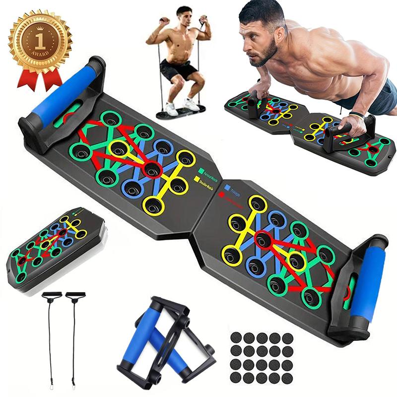 Upgraded Push Up Board 28 Hole - Home Gym Upper Body Workout recension och pris