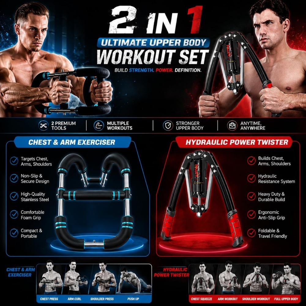 Sponsored  Hydraulic Twister A - Home Gym Upper Body Workout recension och pris