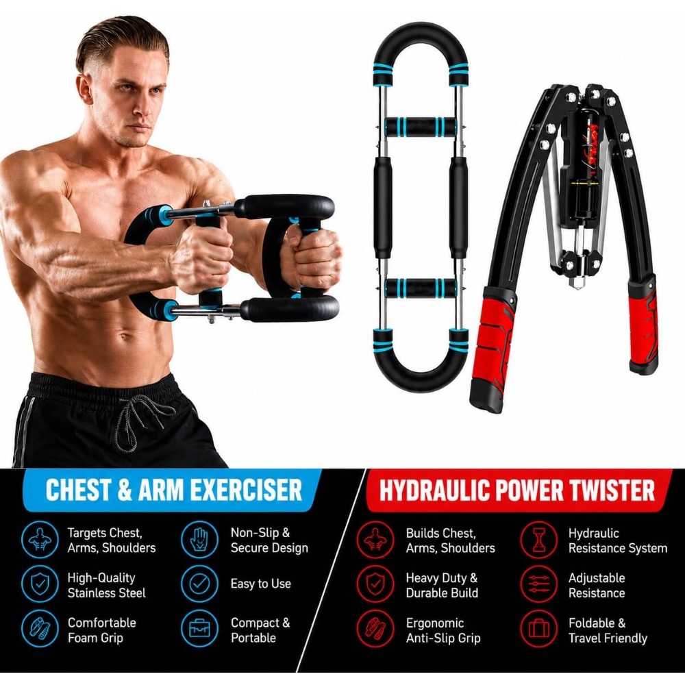 Sponsored  Hydraulic Twister A - Home Gym Upper Body Workout recension och pris