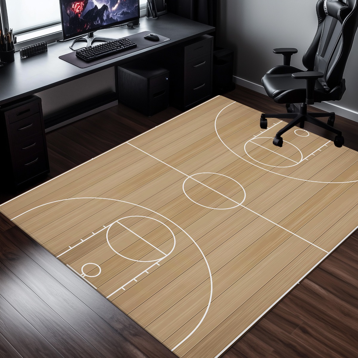 Basketball court design plush  - Home Gym And Basketball Court recension och pris