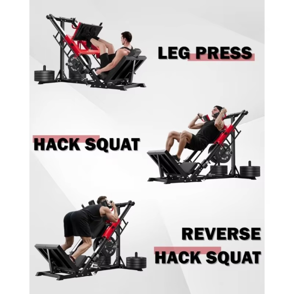 3-in-1 Leg Press Hack Squat Ma - Home Gym Quad Exercises recension och pris