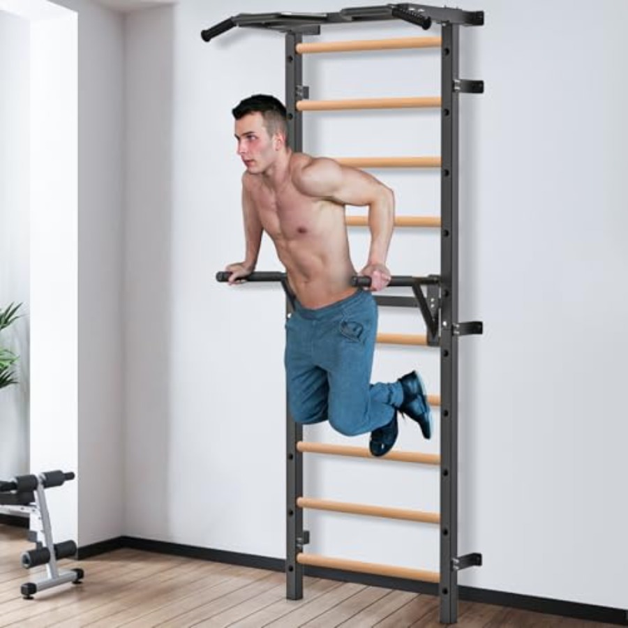 Wall Mounted Gymnastic Stall B - Home Gym Pull Up Bar recension och pris