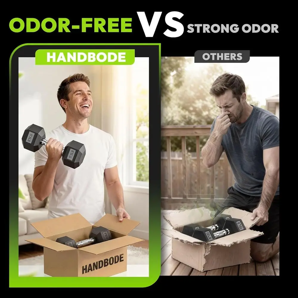 Hex Dumbbells with A-E Rack, 1 - Home Gym Designs recension och pris