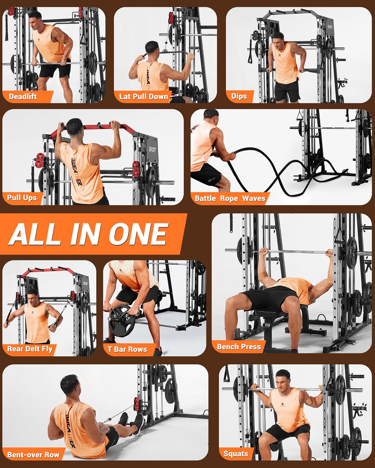All in One Smith Machine Home  - Home Gym One Machine recension och pris