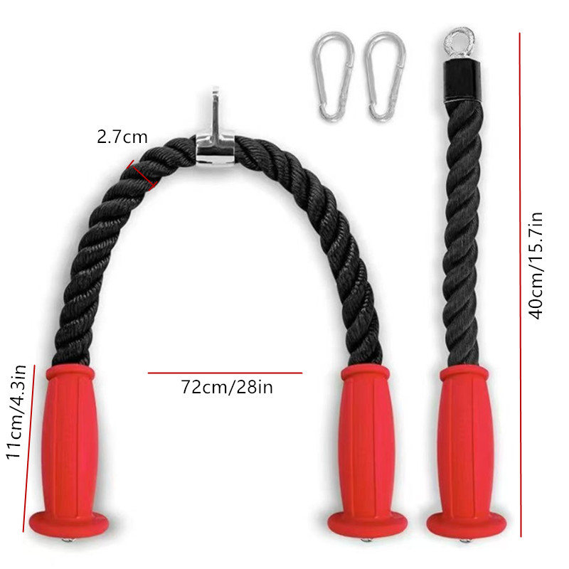 Ergonomic Tricep Ropes Non-Sli - Home Gym Workout Equipment recension och pris