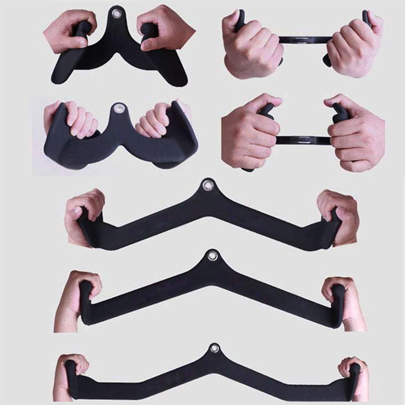 Dual Grip Cable Machine Attach - Home Gym Upper Body Workout recension och pris