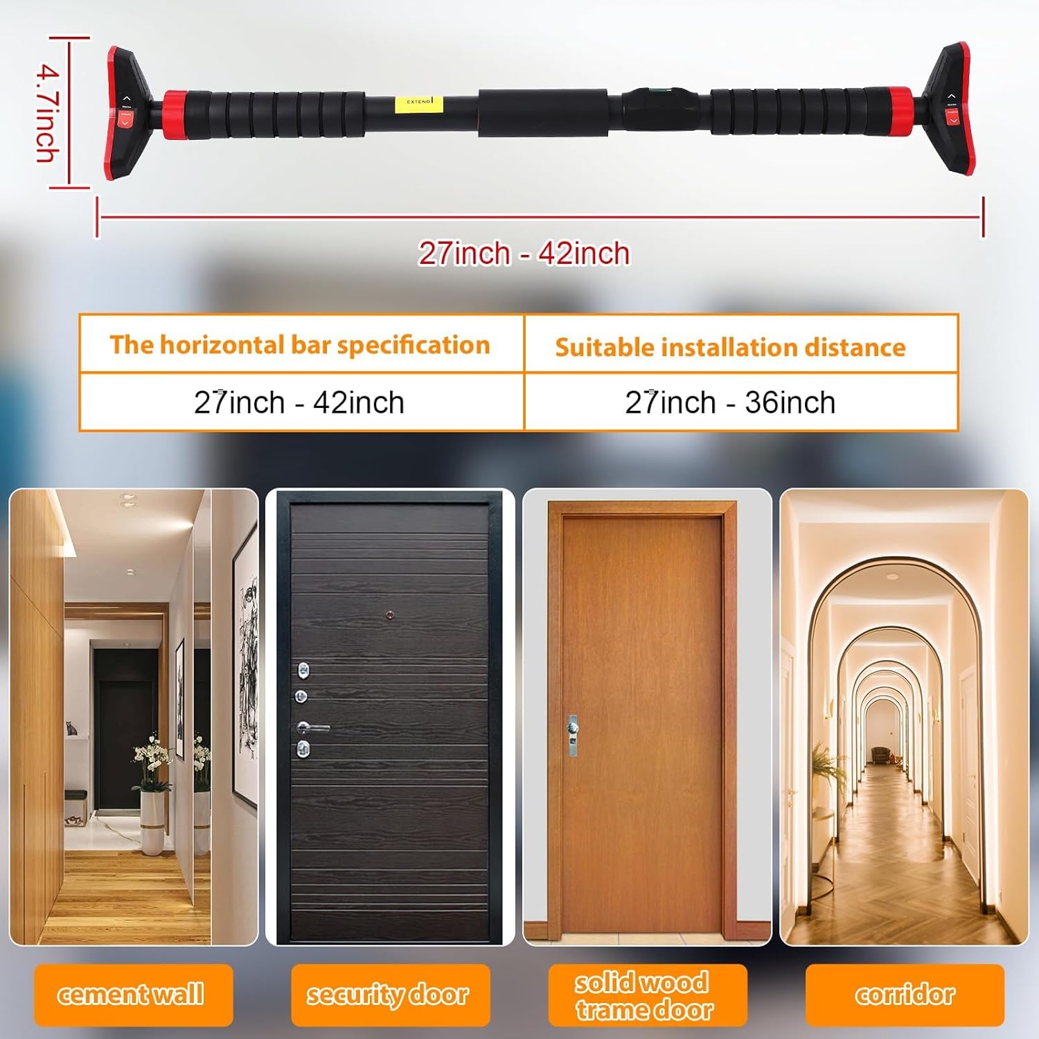 Pull-Up Bar,Chin Up Bar for Do - Home Gym Upper Body Workout recension och pris