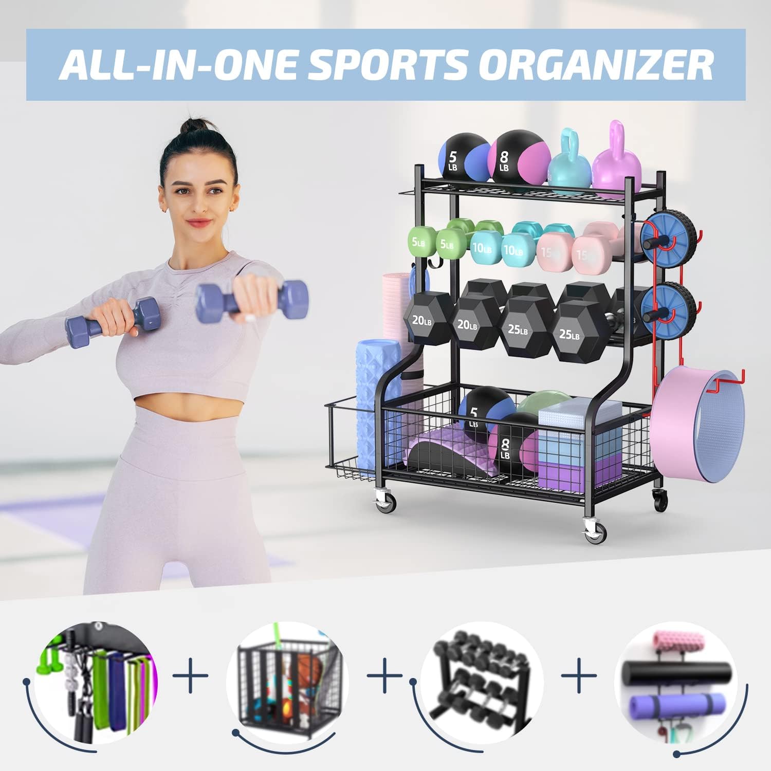 Home Gym Dumbbell Rack with Wh - Home Gym Training recension och pris