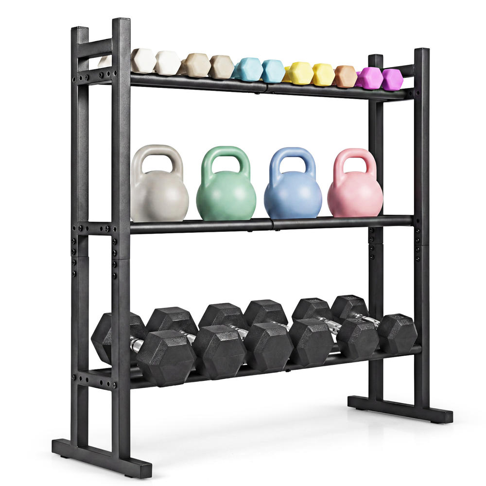 Heavy Duty 3-Tier Dumbbell Rac - Home Gym Training recension och pris