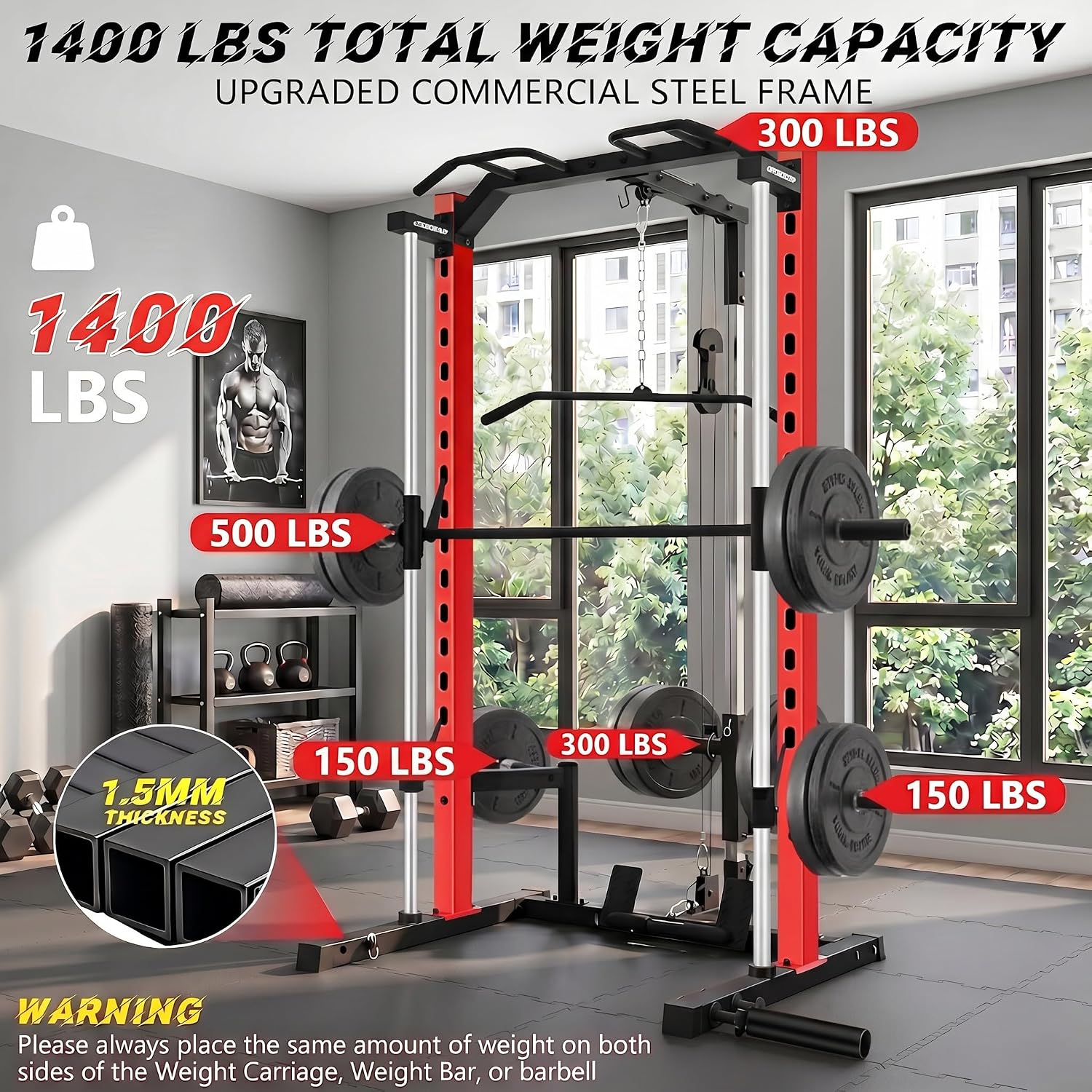 All-in-One Smith Machine Power - Home Gym One Machine recension och pris