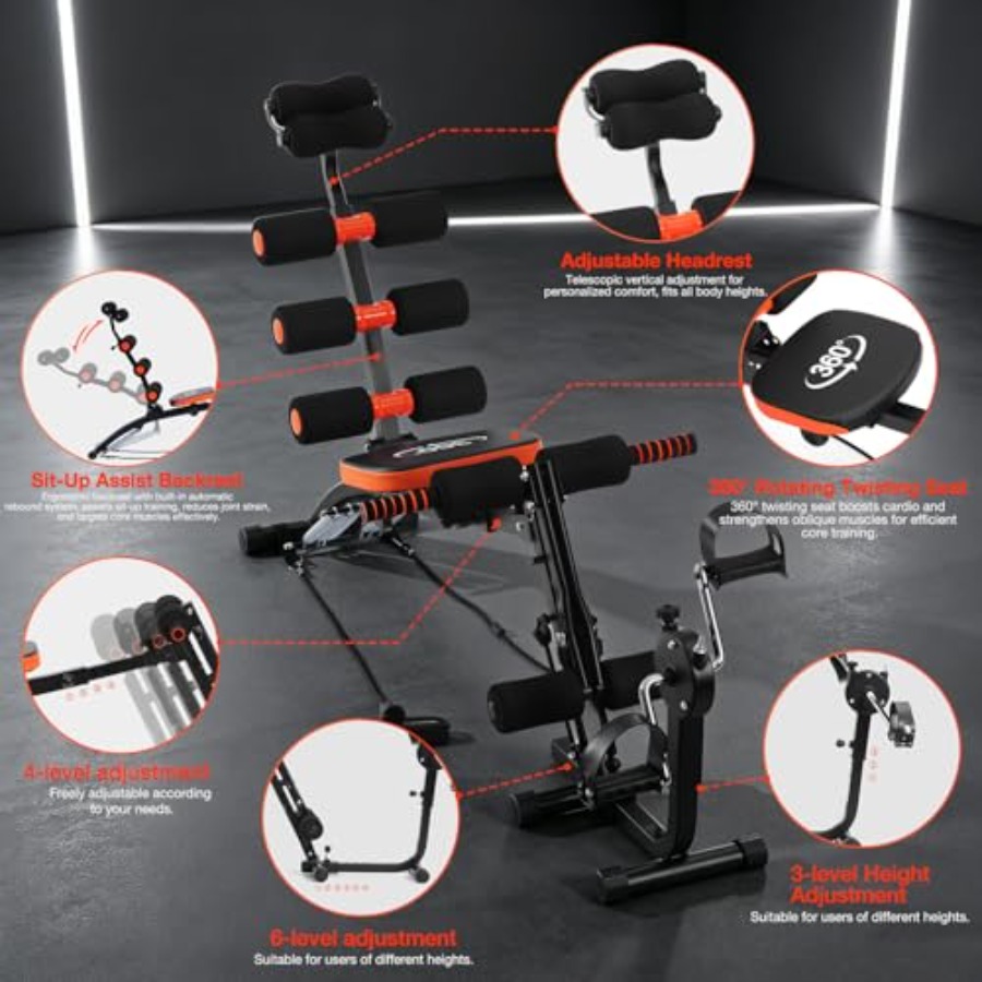 Abdominal Workout Bench Adjust - Home Gym Designs recension och pris