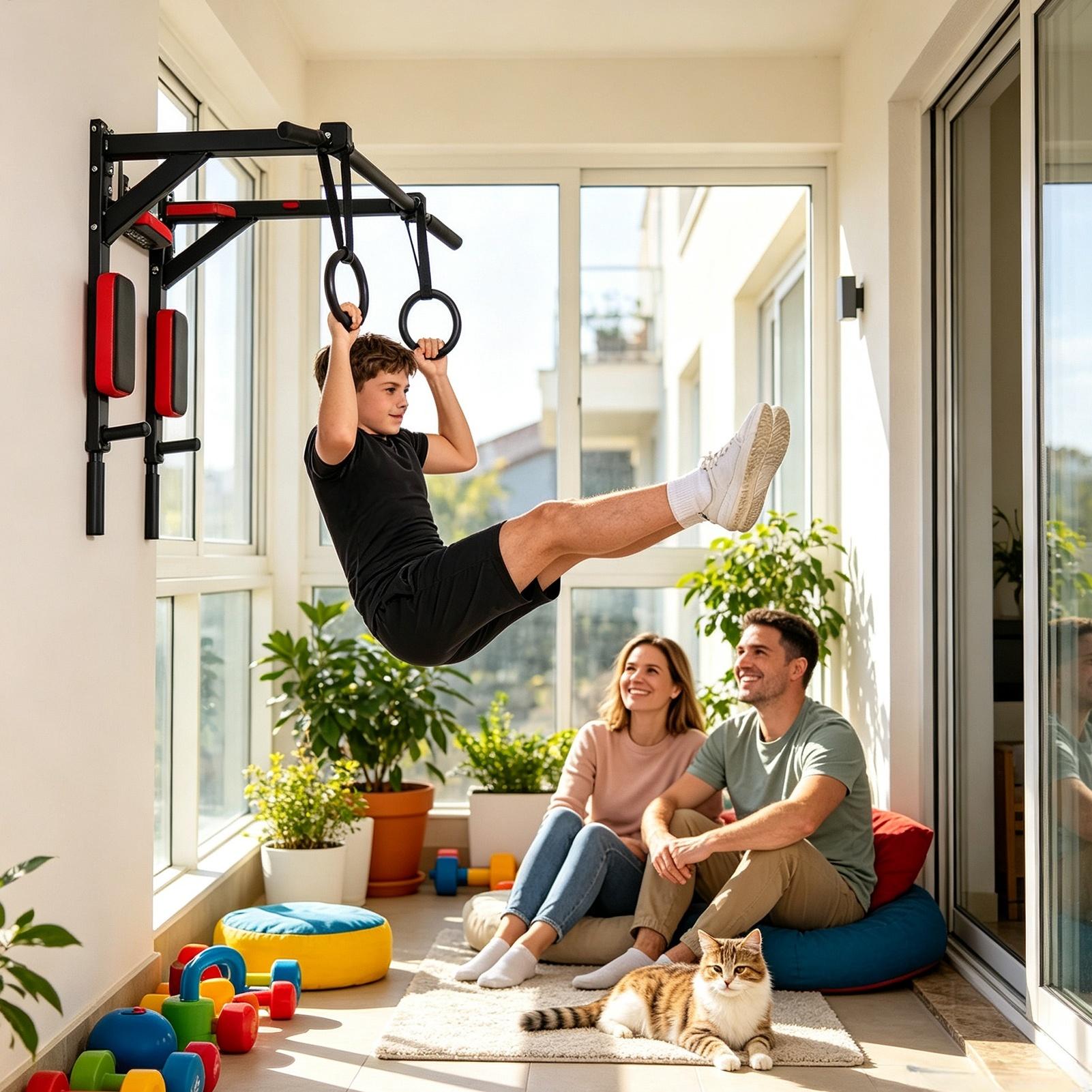 Pull Up Bar Wall Mounted Upper - Home Gym Upper Body Workout recension och pris