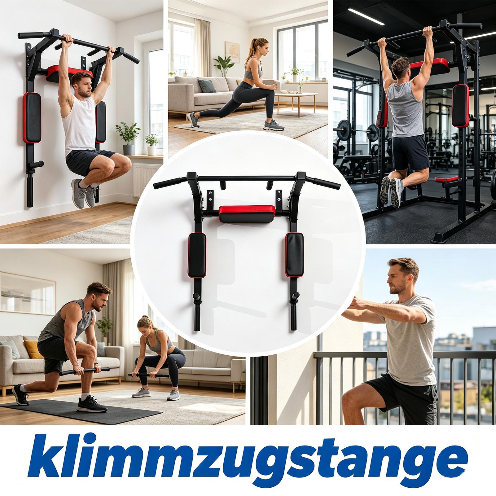 Pull Up Bar Wall Mounted Upper - Home Gym Upper Body Workout recension och pris