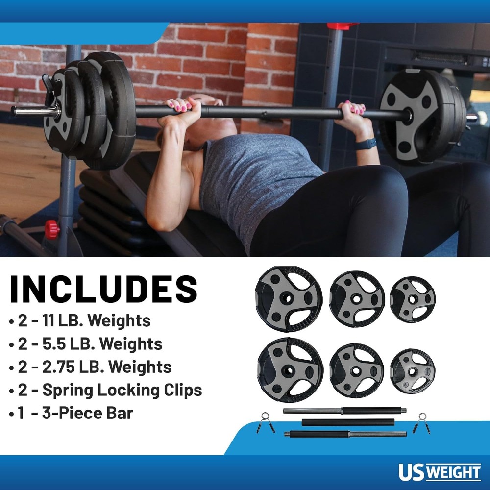 Perfect Barbell Weight Set for - Home Gym Training recension och pris