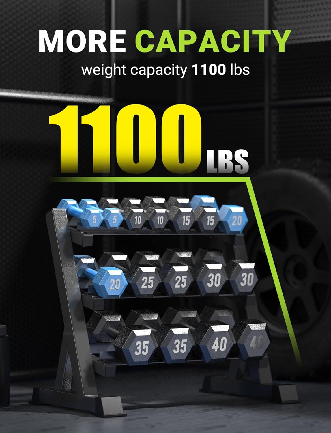 Home Gym Dumbbell Rack, 3 & 5  - Home Gym Training recension och pris