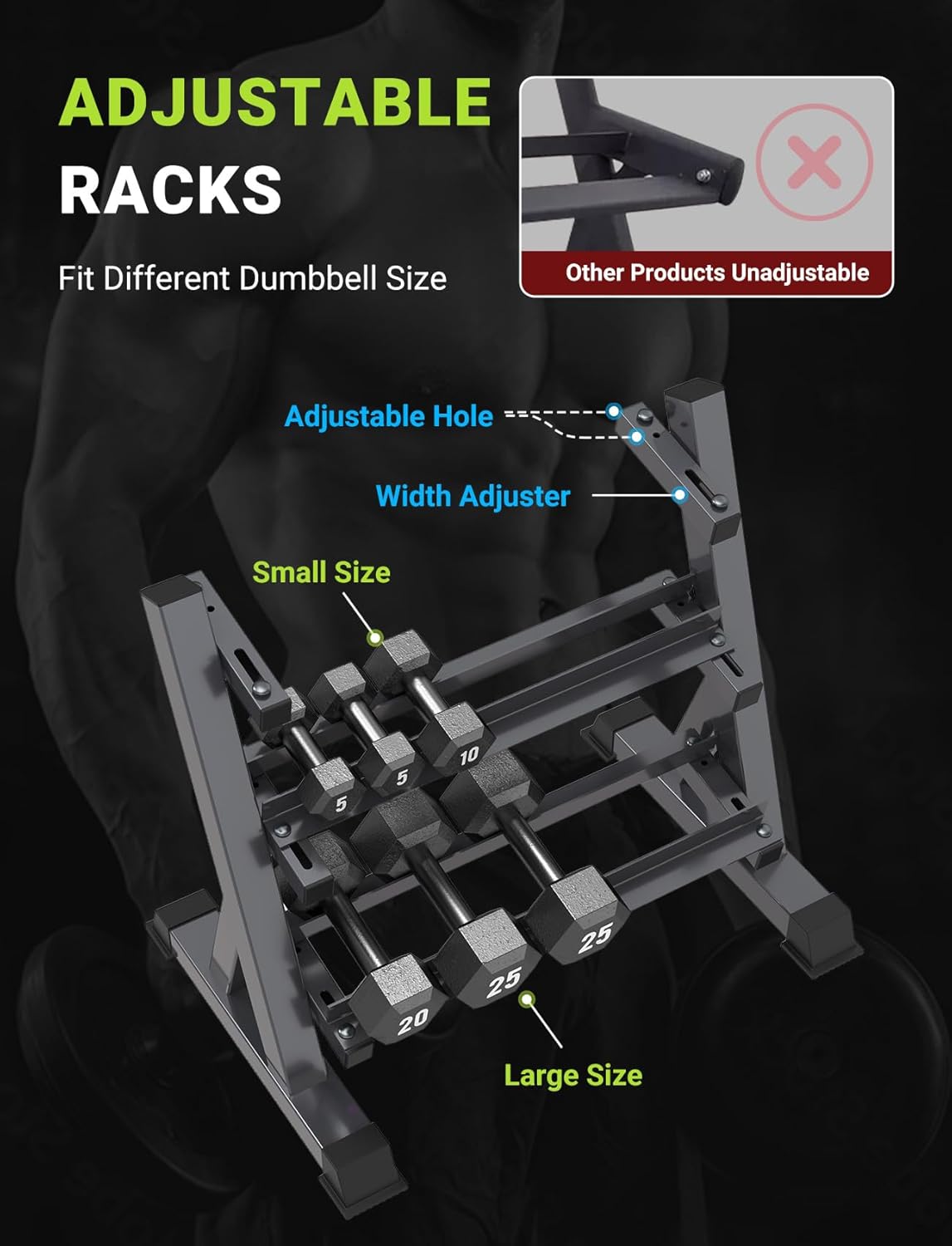 Home Gym Dumbbell Rack, 3 & 5  - Home Gym Training recension och pris